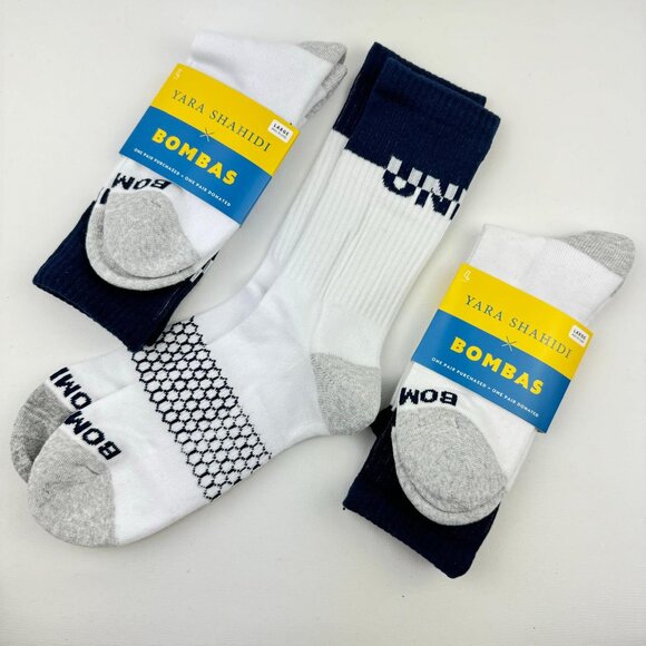 3-Pairs Limited Edition Bombas x Yara Shahidi Calf Socks - Picture 1 of 4